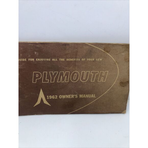 1962 Original Plymouth Owners Manual Guide. Vintage. Please Read - Picture 2 of 10